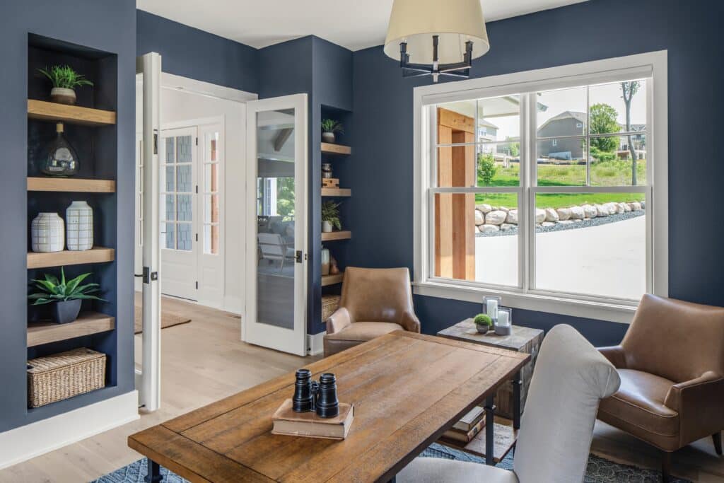 single hung windows in a room in a michigan living room